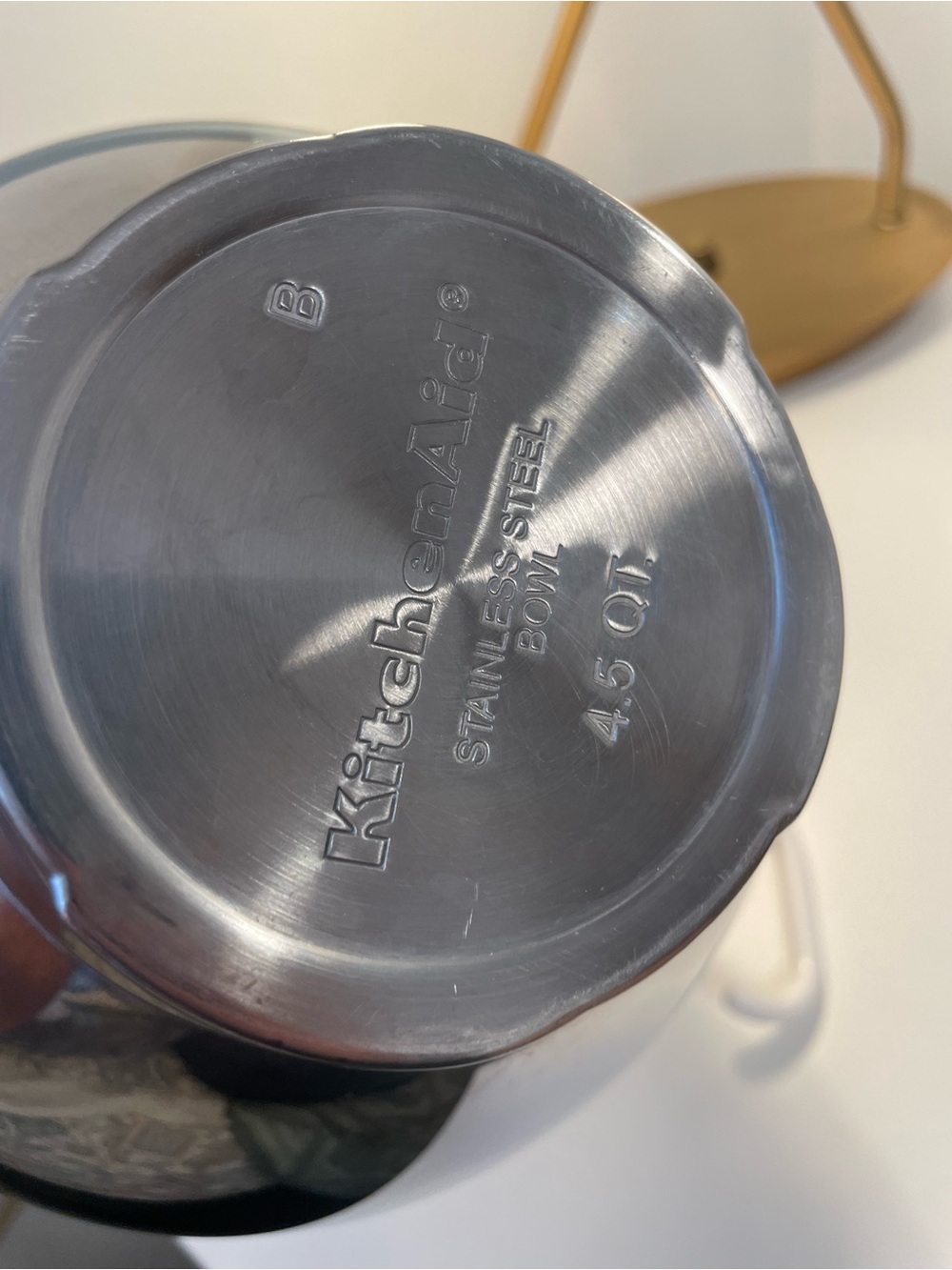 Kitchenaid 4.5 quart stainless steel bowl handle - Picture 2 of 4